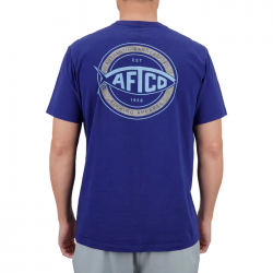 AFTCO Bermuda SS T-Shirt / Storm Blue / M